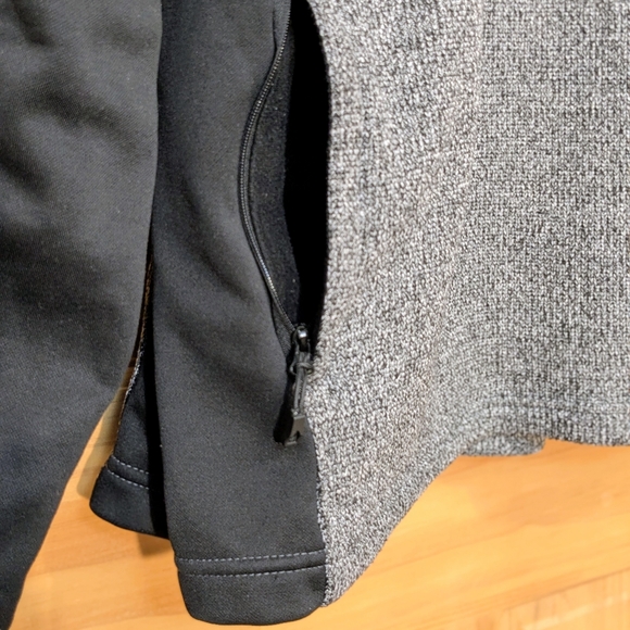 SPYDER 1/4 Zip Mendoza Pullover Heather Grey Black Fleece Sweater Mens LG Winter - Picture 11 of 16
